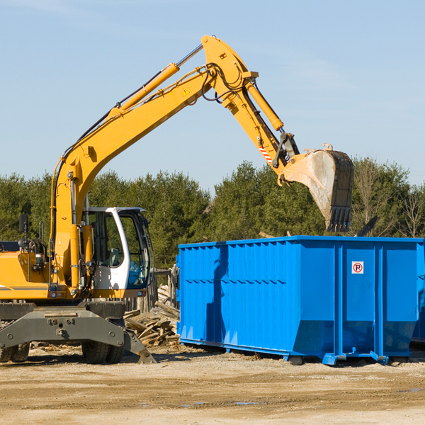 how many times can i have a residential dumpster rental emptied in Tainter